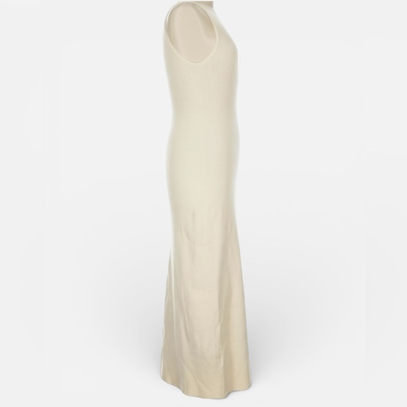 Sézane Harena Ribbed Knit Midi Sweater Dress in Cream - Picture 8 of 13